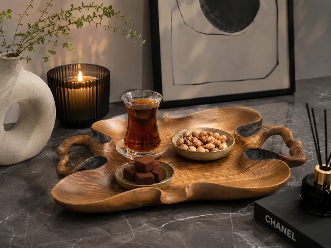سینی چای دست‌تراش برند آرن