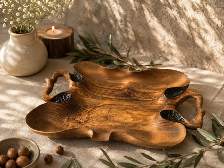 سینی چای دستتراش برند آرن