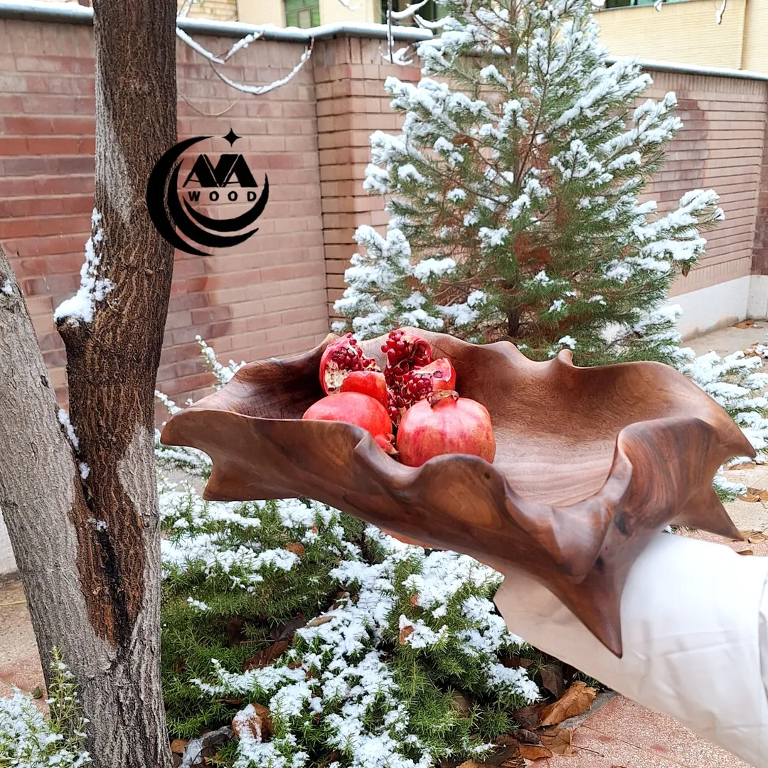 میوه‌خوری چوبی دفورمه گردو سیاه