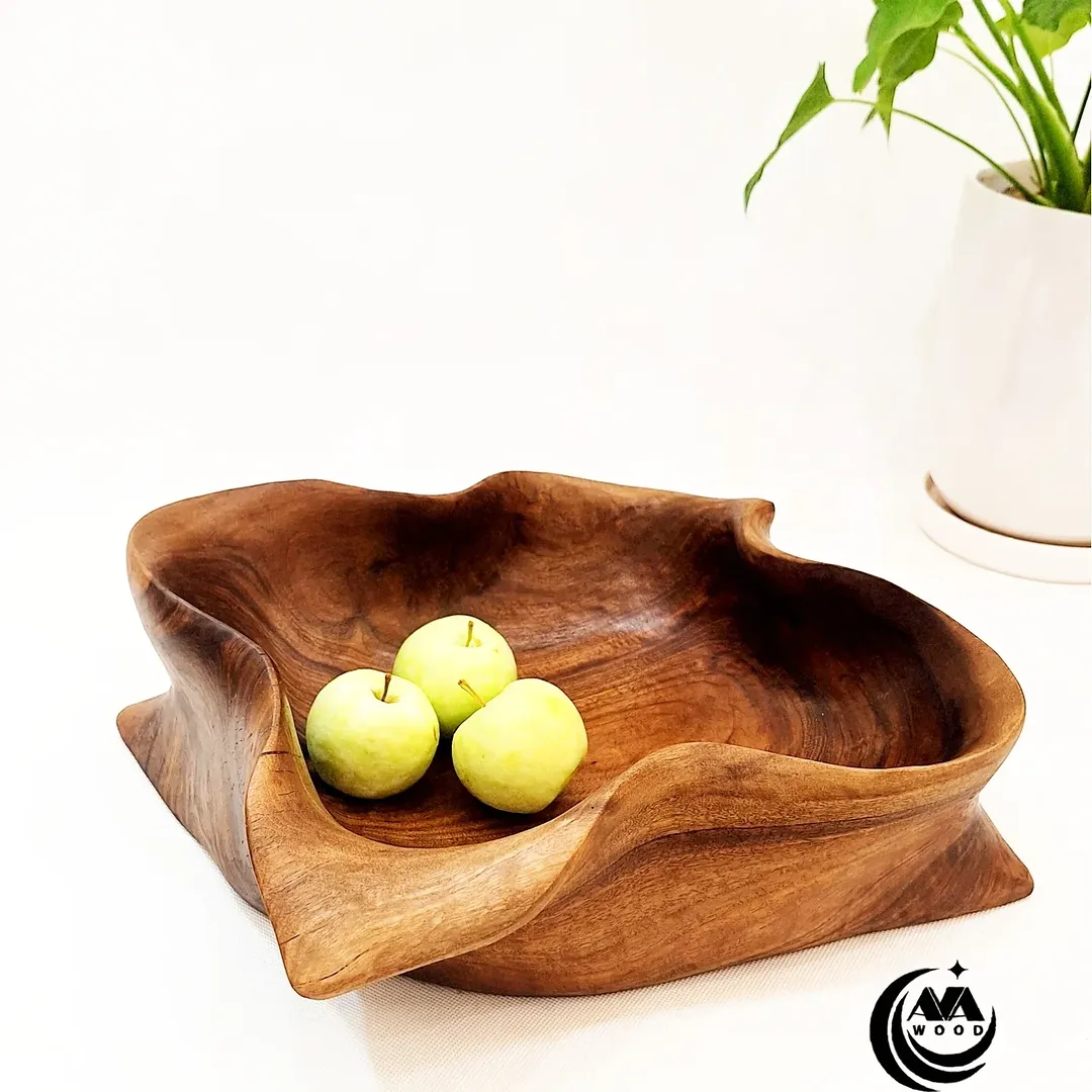 میوه‌خوری چوبی گردو سیاه سایز بزرگ